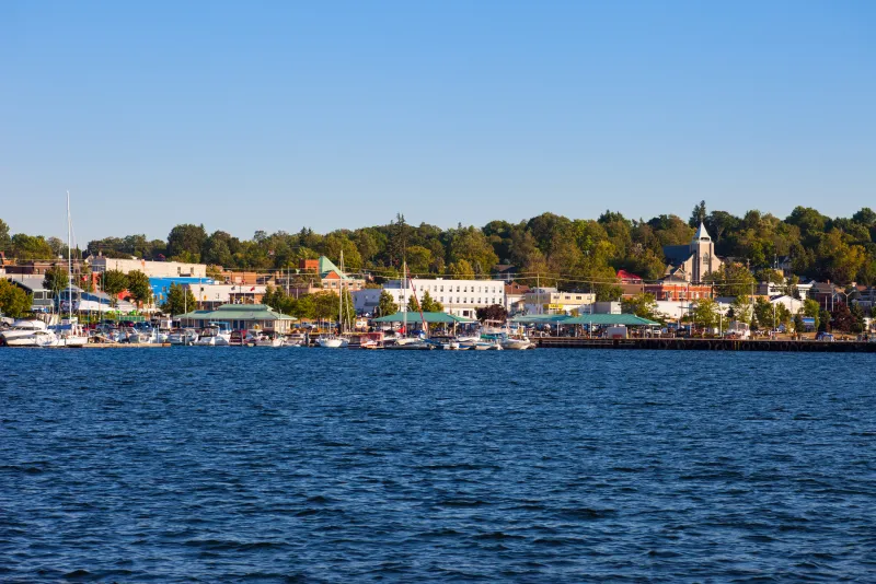 Midland waterfront and marina on Georgian Bay